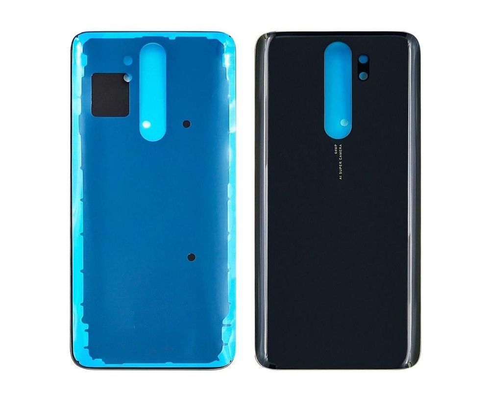 Задняя крышка для Xiaomi Redmi Note 8 Pro, стекло, черная 28227 фото
