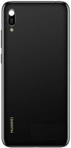 Задняя крышка Huawei Y6 2019 MRD-LX1 черная, без выреза под сканер отпечатка пальца 19176 фото