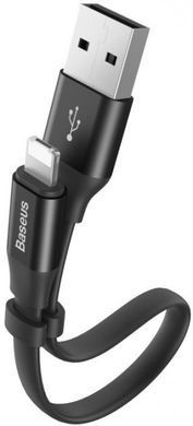 Кабель Baseus 2в1 (Type-A - Lightning-Micro-USB) 23см (2А) (CALMBJ-01) чорний 26648 фото