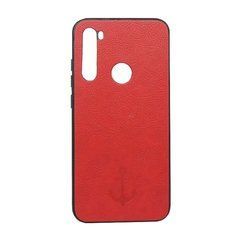 Чехол Magnet Xiaomi Redmi Note 8 под кожу красный 16551 фото