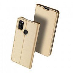 Чехол-книжка Premium Case под кожу Samsung M215F,M307F M21,M30S (2020) золотой 17212 фото