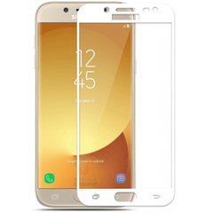 3D Защитное стекло для Samsung J730 Galaxy J7 (2017) белое 11801 фото