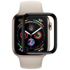 3D Защитное стекло Apple Watch 41mm черное 19541 фото