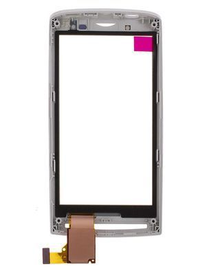 Сенсор (тачскрин) Sony Ericsson X10 Xperia и рамкой белый 00583 фото
