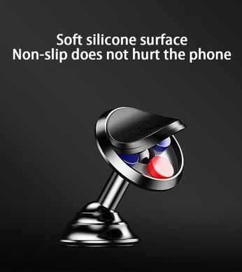 Автодержатель Usams US-ZJ023 Car Dashboard Magnetic Mobile Phone Holder черный 11132 фото