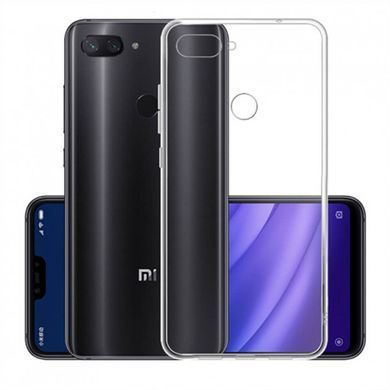 Чехол силиконовый для Xiaomi Mi 8 Lite прозрачный 12542 фото