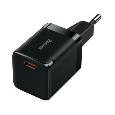 Сетевое зарядное устройство Baseus GaN3 Fast Charger 30W (1Type-C) (CCGN010101) черный 22039 фото