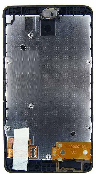 Дисплей Nokia X Dual Sim с сенсором (тачскрином) черный 01502 фото