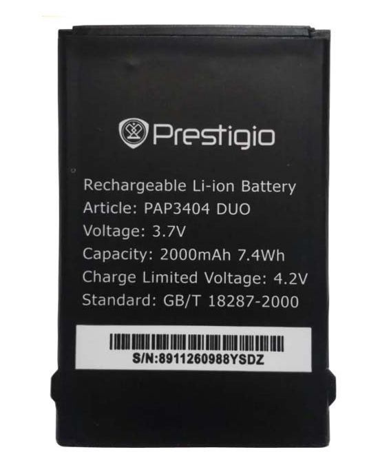 Аккумулятор Prestigio PSP3404, 2000mAh 06902 фото