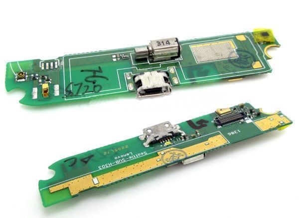 Нижняя плата для Lenovo S720 с разьемом зарядки, микрофоном и виброзвонком 01261 фото