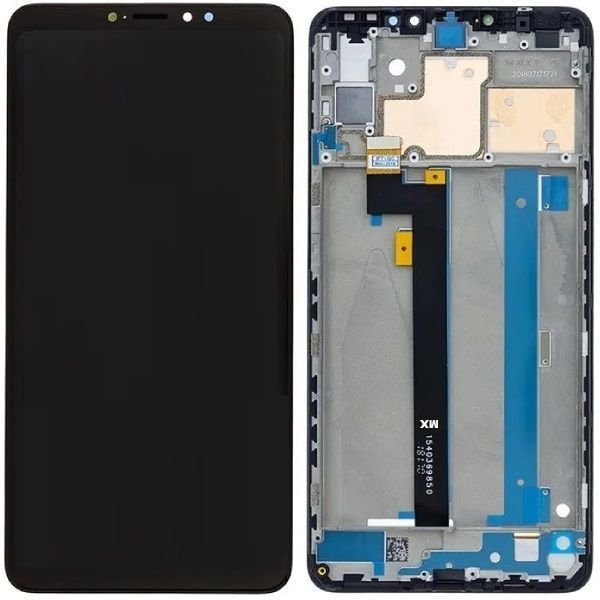 Дисплей для Xiaomi Mi Max 3 с рамкой черный 30184 фото
