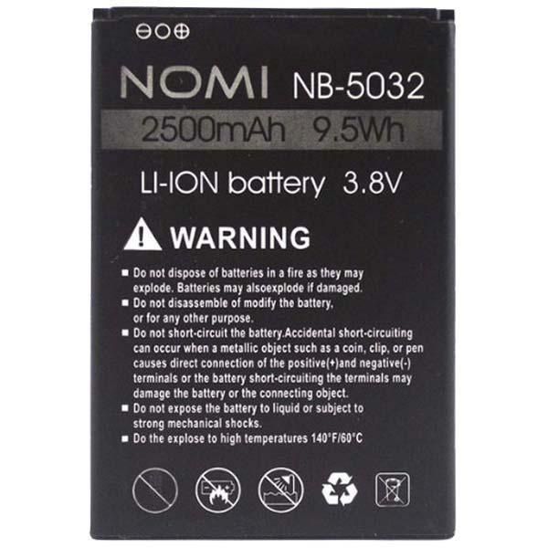 Аккумулятор Nomi NB-5032 для i5032 Evo X2 2500mAh 22936 фото