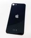 Задняя крышка для iPhone SE 2020, черная, с большими отверстиями под окошки камер, копия хорошего качества 24540 фото