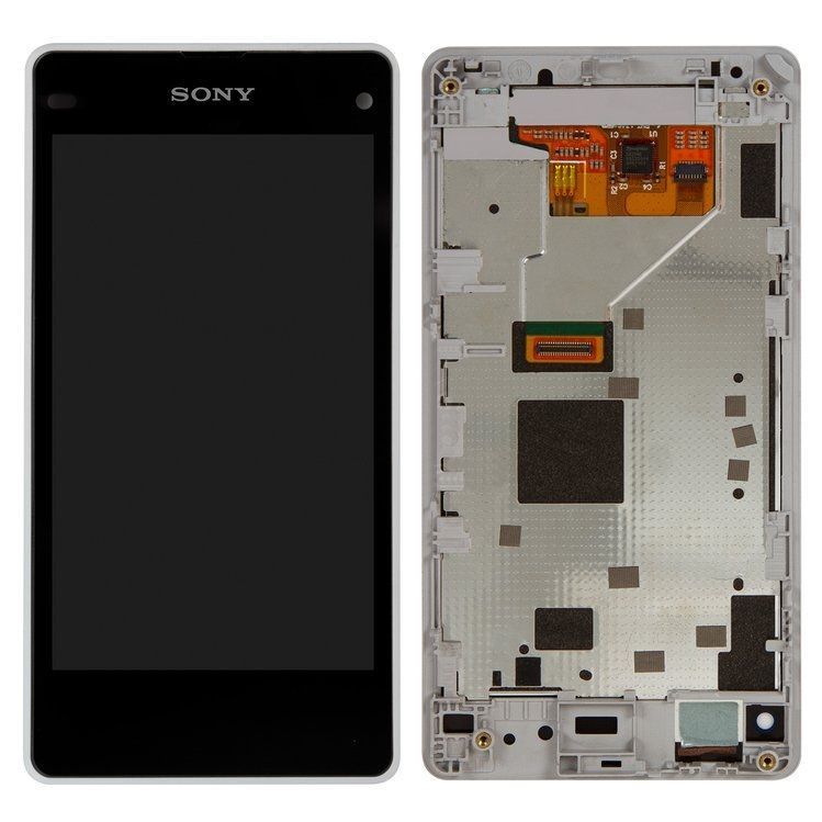 Дисплей Sony D5503 Xperia Z1 Compact Mini и рамкой белый 04778 фото