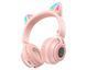 Бездротові навушники Bluetooth вушка Borofone BO18 Cat ear рожеві 28269 фото 1