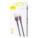 Кабель Baseus Cafule Type-A - MicroUSB 1м 2.4A Чорно-червоний (CAMKLF-B91) 20375 фото 1