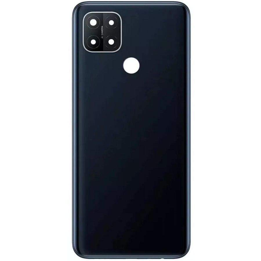 Задняя крышка для Oppo A15 CPH2185, A15s, A35 черная, Dynamic Black со стеклом камеры Оригинал Китай 29682 фото