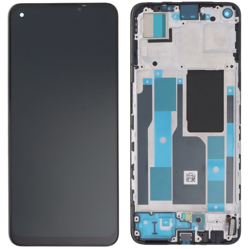 Дисплей для Realme 9 Pro Plus с рамкой черный TFT, без функции отпечатка пальца 30898 фото