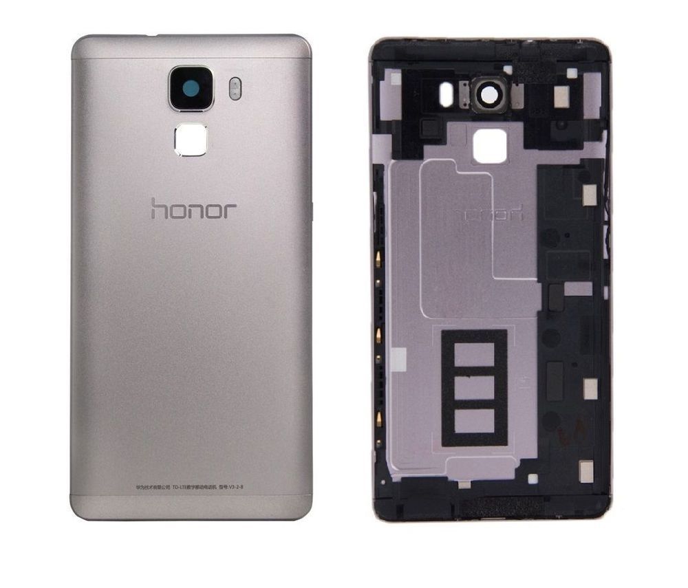 Задняя крышка для Huawei Honor 7 (PLK-L01) серая 10163 фото