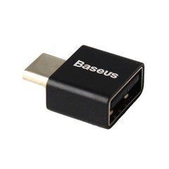 Перехідник Baseus Exquisite Type-C male to USB female OTG Converter (CATJQ-B01) Black 21173 фото