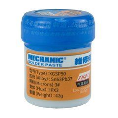 Паста BGA Mechanic XGSP50 (42г) Sn63, Pb37, 183&deg;C 32376 фото