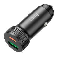 Автомобільний зарядний пристрій Hoco Z49B Level PD38W USB Type-C + Type-A чорний 33284 фото
