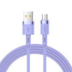 Кабель Joyroom Silicone S-1224N2 microUSB 1.2m 2.4A Purple 21742 фото