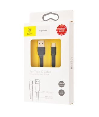 Кабель Baseus Tough Series Type-C 2A (1 метр) (CATZY-B01) черный 18006 фото