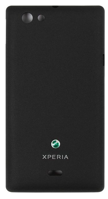 Задняя крышка для Sony ST23i Xperia Miro черная 05755 фото