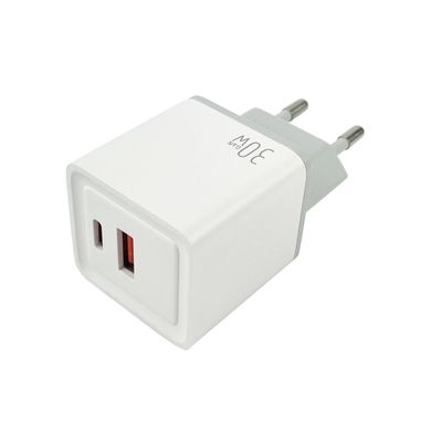 Сетевое зарядное устройство Mibrand MI-30 30W White 26819 фото