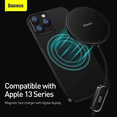 Беспроводное зарядное устройство Baseus Simple Mini2 Magnetic Wireless Charger 15W (CCJJ010001) черный 26905 фото