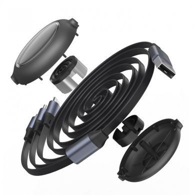 Кабель Baseus Bright Mirror 3в1 Type-A - Type-C-Micro-Lightning 1.2м 3.5A черный CAMLT-MJ01 26814 фото