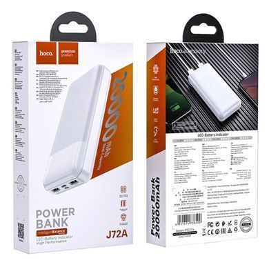 Зовнішній акумулятор (Повербанк) Hoco J72A 20000mAh білий 27818 фото