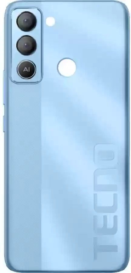 Задня кришка для Tecno POP 5 LTE BD4i блакитна зі склом камери 29586 фото
