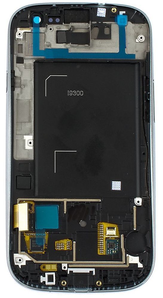 Дисплей для Samsung i9300 Galaxy S3 с рамкой серый 02553 фото