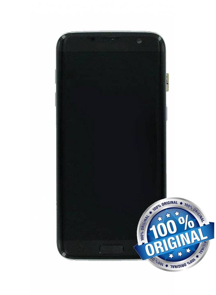 Дисплей для Samsung G935F Galaxy S7 EDGE з рамкою чорний (GH97-18533F) Оригінал 07429 фото