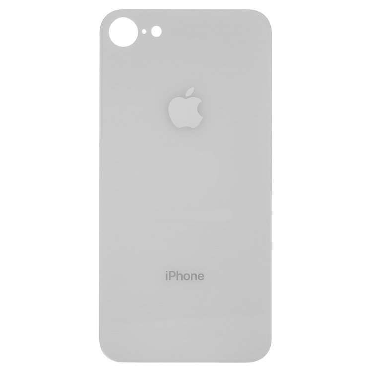 Задняя крышка для Apple iPhone 8 белая, с большим отверстием под камеру, копия 21191 фото