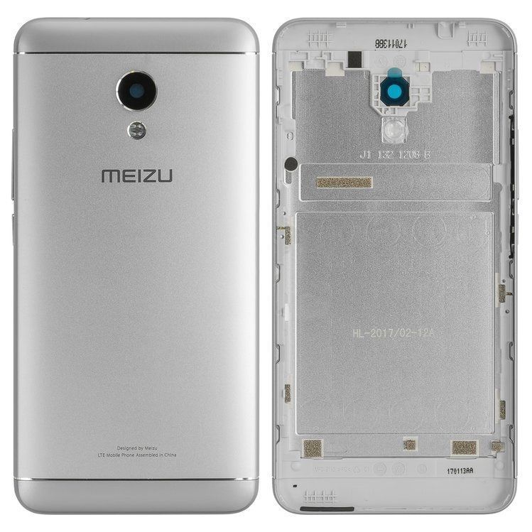 Задняя крышка для Meizu M5s M612 серебристая 07478 фото