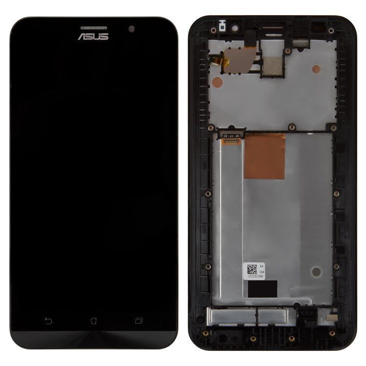 Дисплей для Asus ZenFone 2 ZE551ML Z00AD, Z00ADB с рамкой черный TM FHD 23661 фото