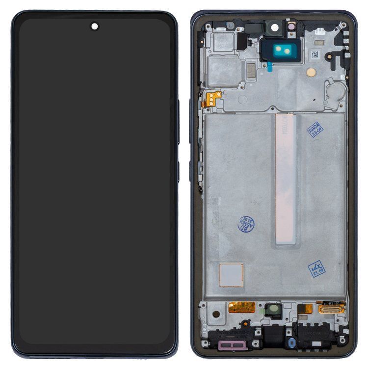 Дисплей для Samsung A536 Galaxy A53 (2022) с рамкой черный OLED (с узкой рамкой сенсора) Хайкопия (FHD) FLYCDI 33786 фото