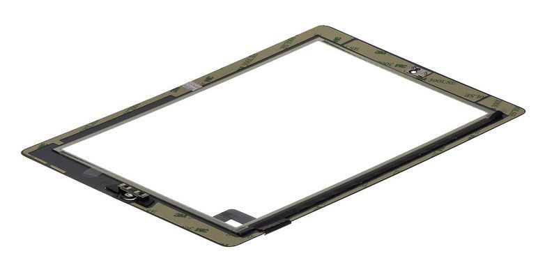 Сенсор (тачскрин) Apple iPad 2 A1395, A1396, A1397 белый с кнопкой HOME 05191 фото