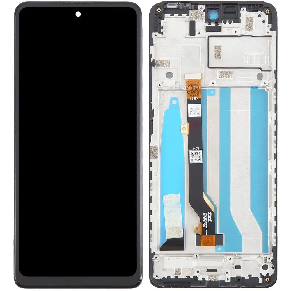 Дисплей для Tecno Spark 10 Pro (KI7) с рамкой черный Оригинал Китай 29986 фото