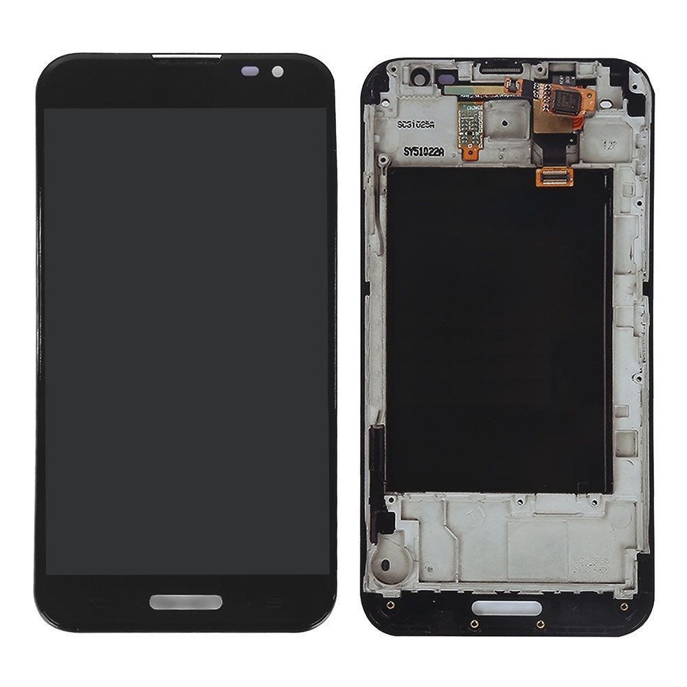 Дисплей для LG E980, E985, E986, E988 Optimus G Pro с рамкой черный 03168 фото
