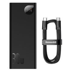 Внешний аккумулятор (Повербанк) Baseus Adaman Metal Digital Display Quick Charge 20000mAh 30W Black ( PPAD030001 ) 28808 фото
