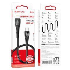 Кабель Borofone BX98 Type-C to Lightning PD 27W 1m чорний 32532 фото