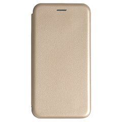 Чехол-книжка Premium Case под кожу Xiaomi Redmi Note 8 (2019) золотой 15104 фото