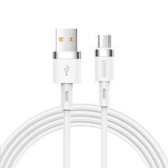 Кабель Joyroom Silicone S-1224N2 microUSB 1.2m 2.4A White 21743 фото
