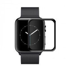 3D Защитное стекло Apple Watch 5 40mm матовое, черное 19543 фото