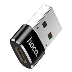 Перехідник HOCO UA6 Type-C to USB black 23541 фото