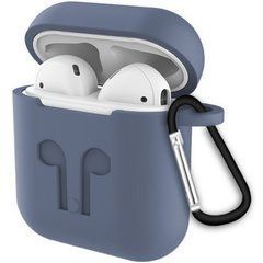 Чехол для наушников AirPods лавандово-серый 18078 фото